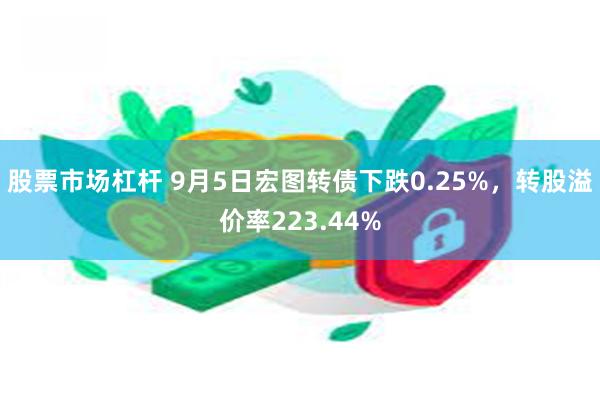 股票市场杠杆 9月5日宏图转债下跌0.25%，转股溢价率223.44%